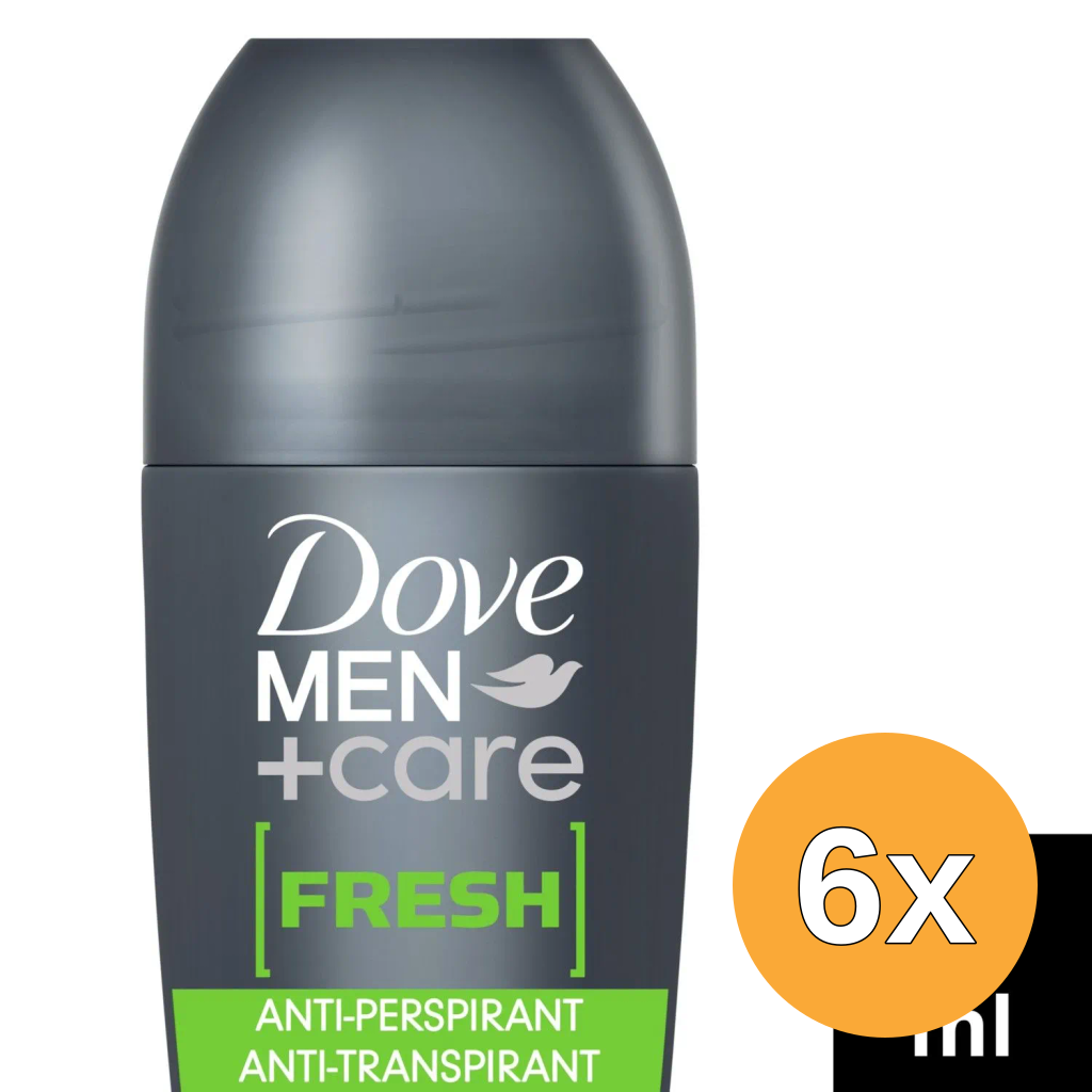 6x Dove Men + Care Roll-On Fresh (50 ml)
