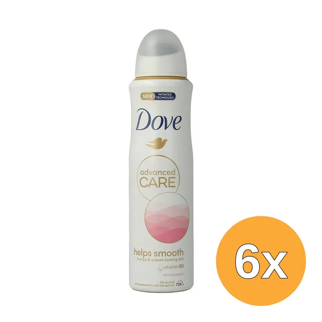 6x Dove Deodorant spray calming blossom (150 ml)