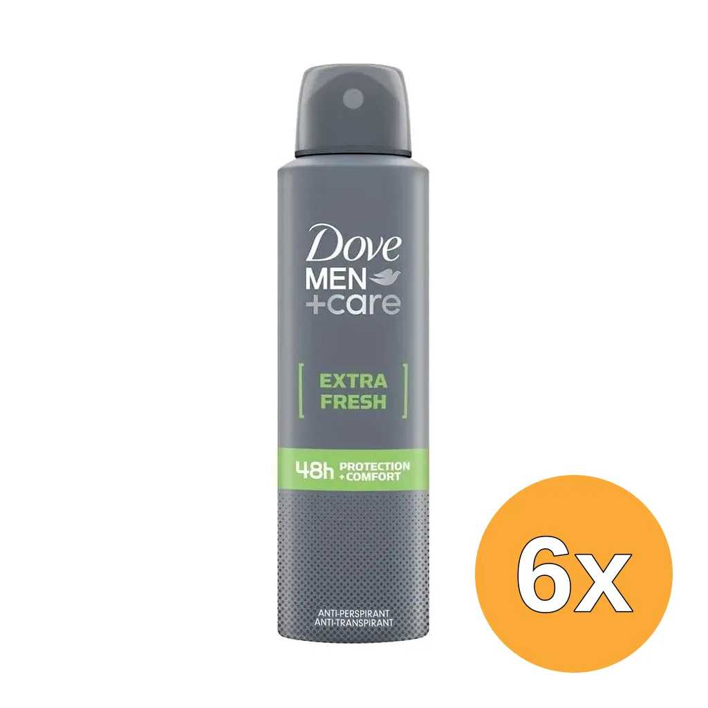 6x Dove Deo Spray Men Extra Fresh (150 ml)