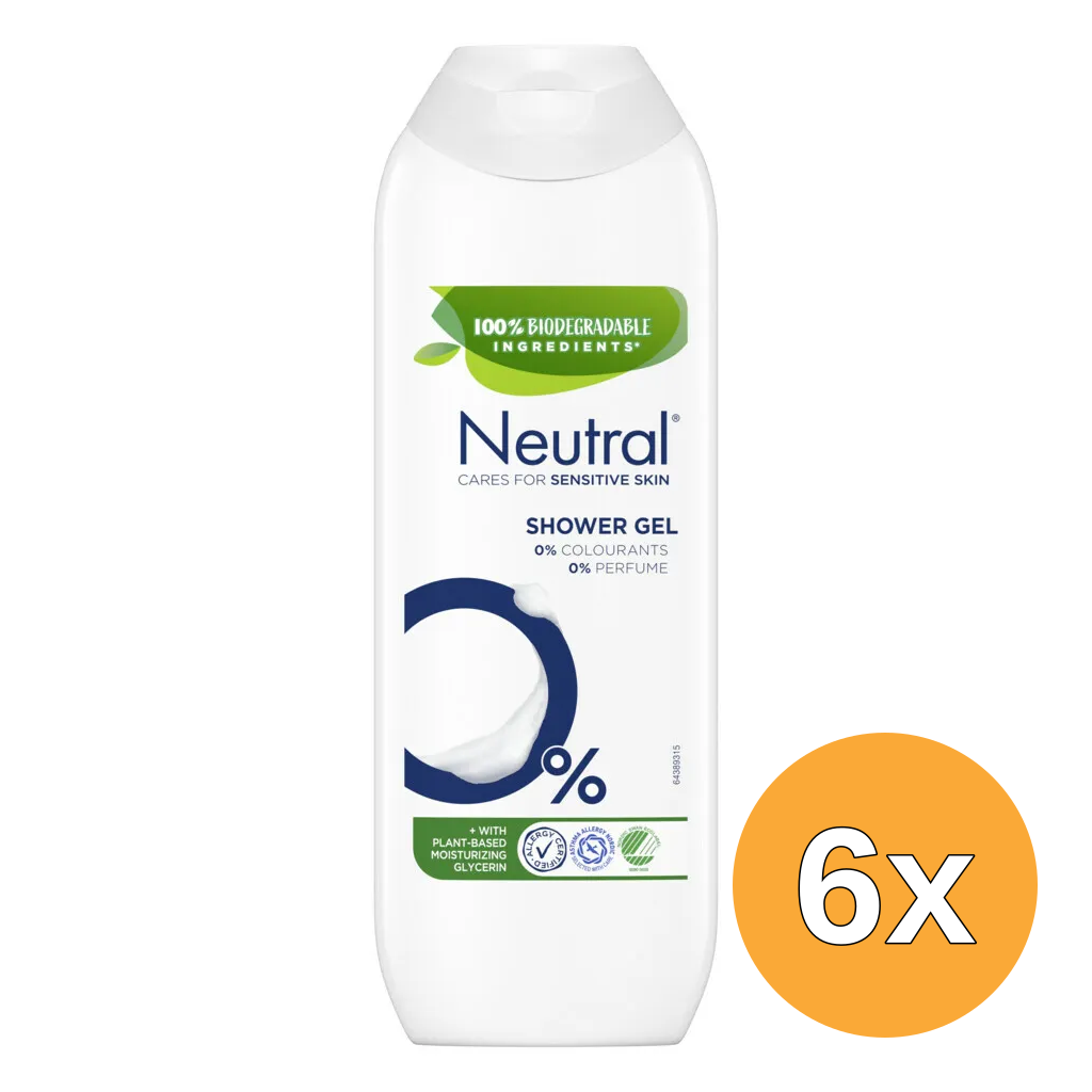 6x Neutral Showergel (250 ml)
