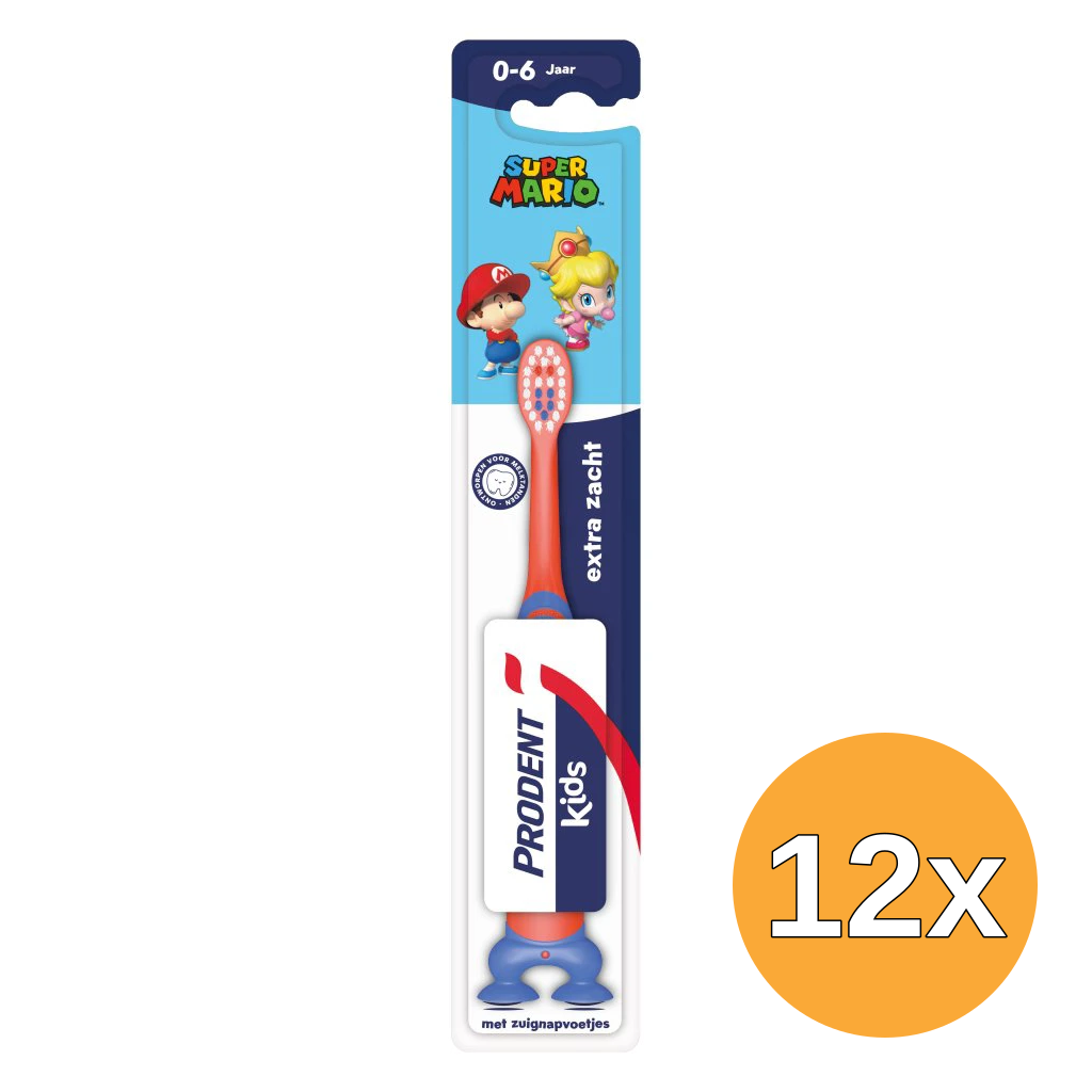 12x Prodent Tandenborstel Kids 0-6 Jaar (1 stuk)