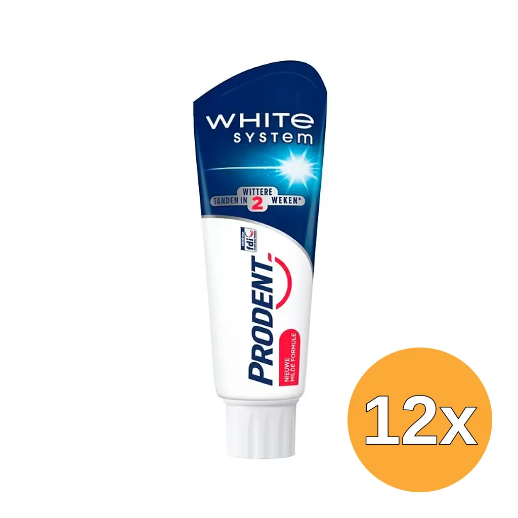 12x Proden Tandpasta white system (75 ml)