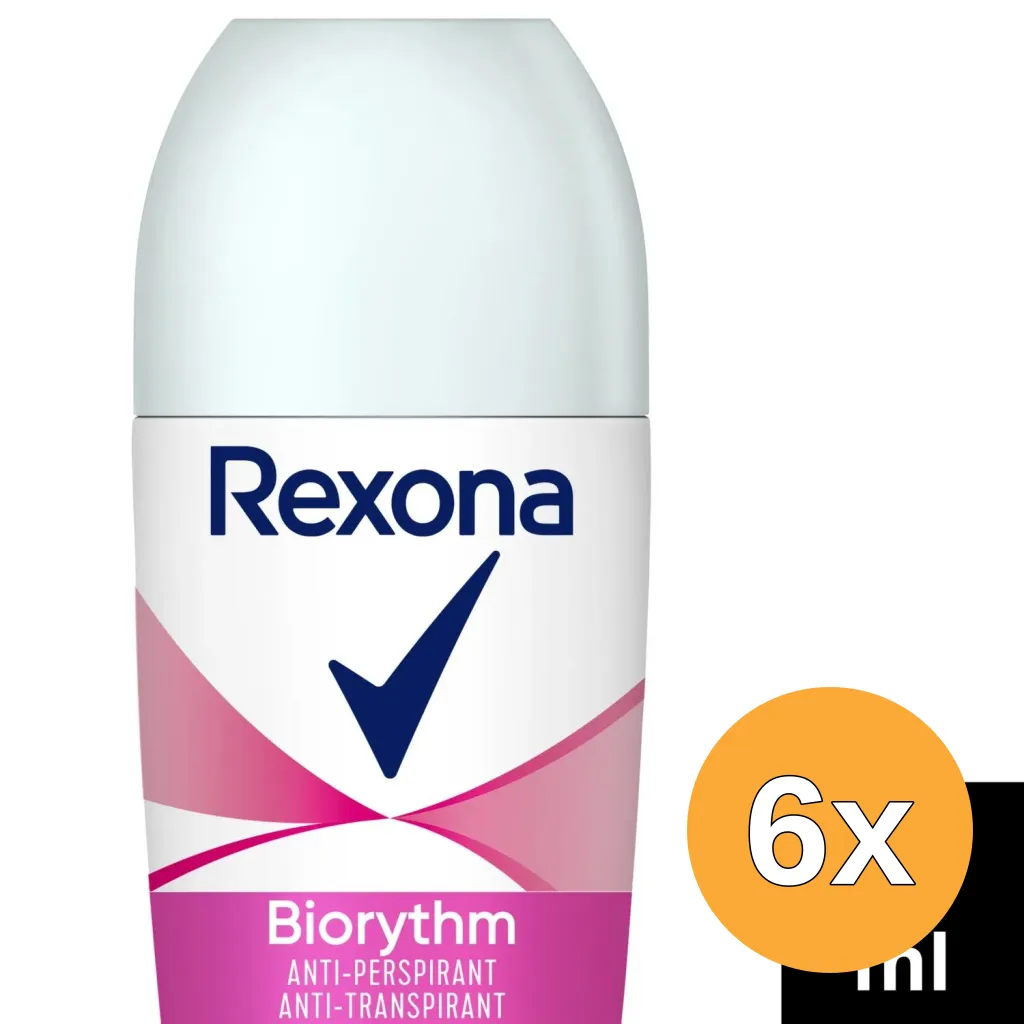 6x Rexona W Roll-On Biorythm (50 ml)