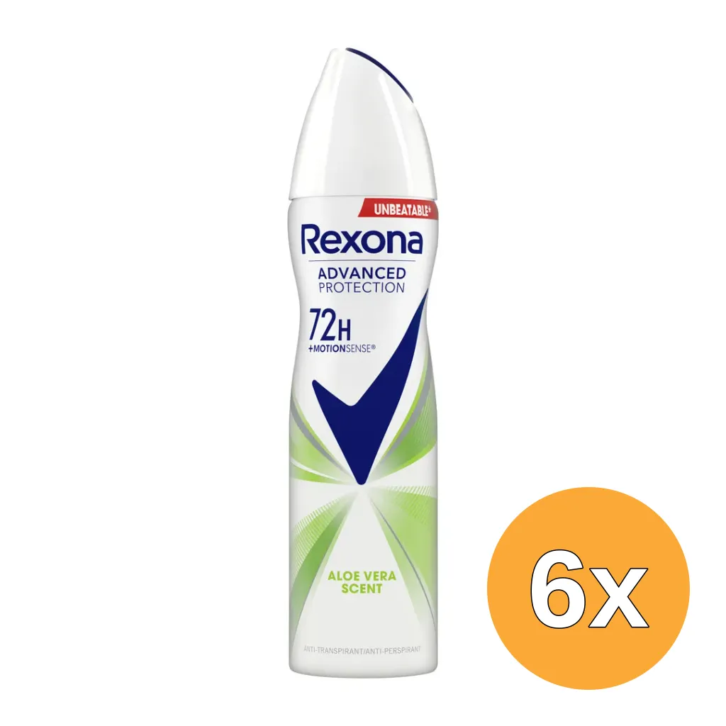 6x Rexona Women deodorant spray aloe vera (150 ml)