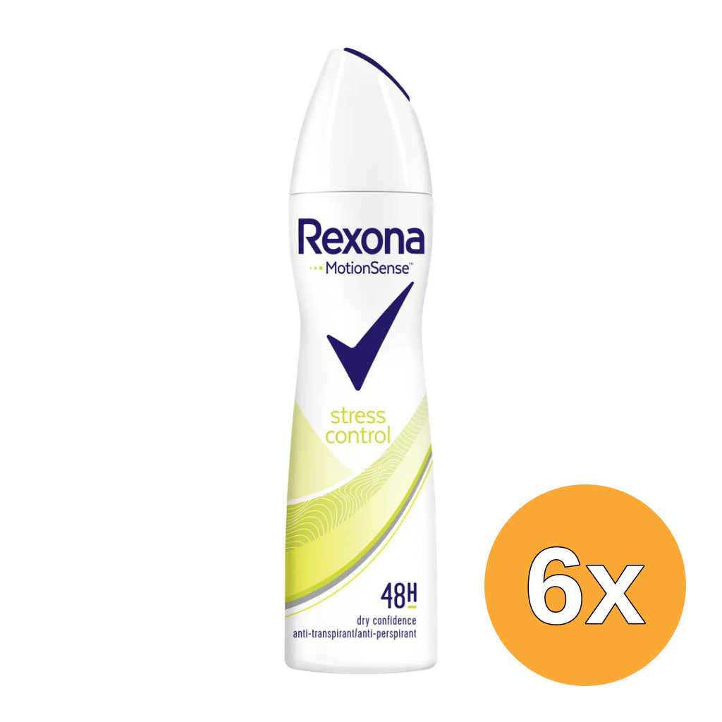 6x Rexona Deodorant spray stress control (150 ml)