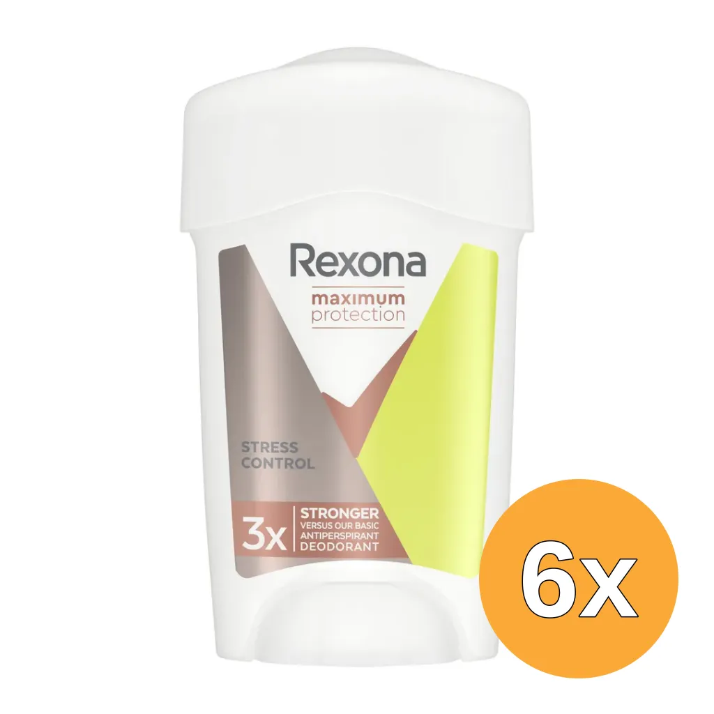 6x Rexona Deodorant maximum protection stress control (45 ml)