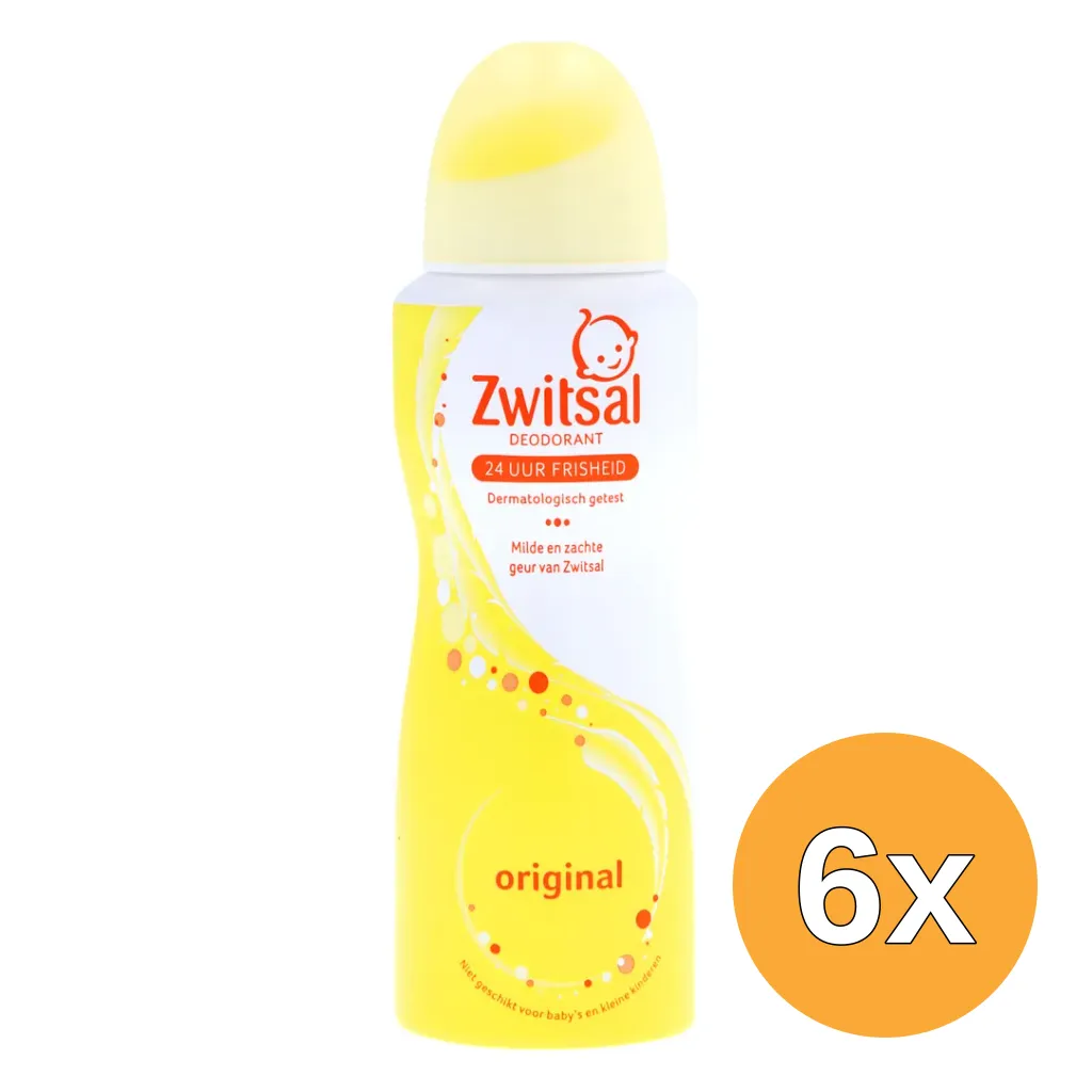 6x Zwitsal Deodorantspray original (100 ml)