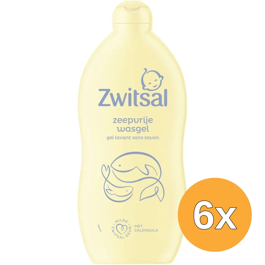 6x Zwitsal Zeepvrije Wasgel (700 ml)