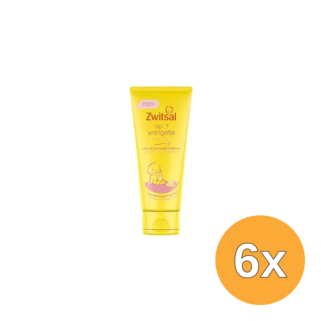6x Zwitsal Zachte Creme op 't Wangetje (100 ml)