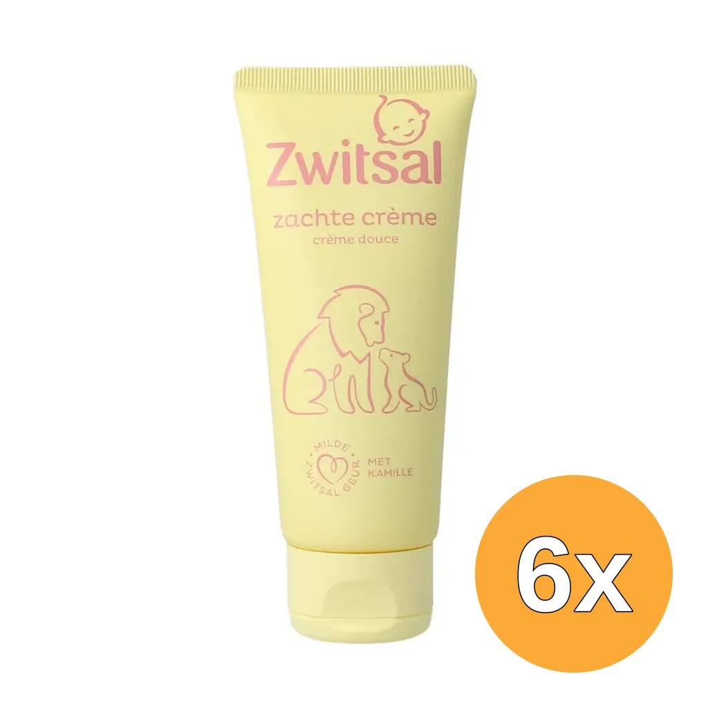 6x Zwitsal Zachte Creme (100 ml)