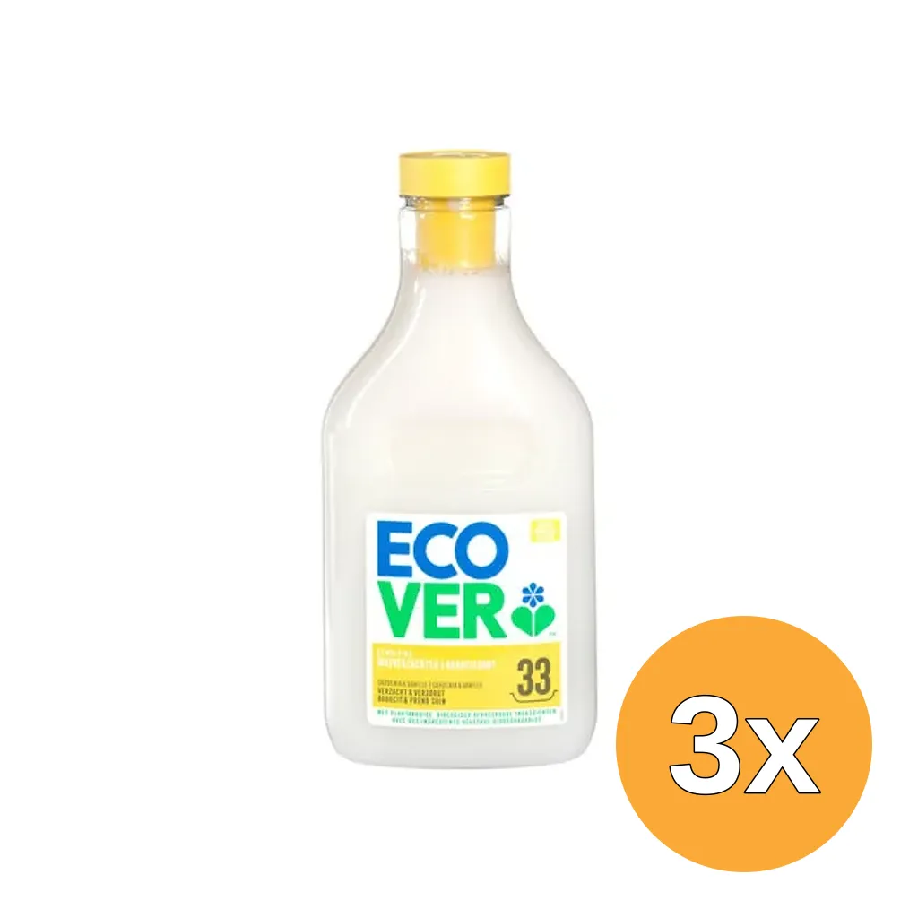 3x Ecover Wasverzachter Gardenia & Vanilla (1000 ml)