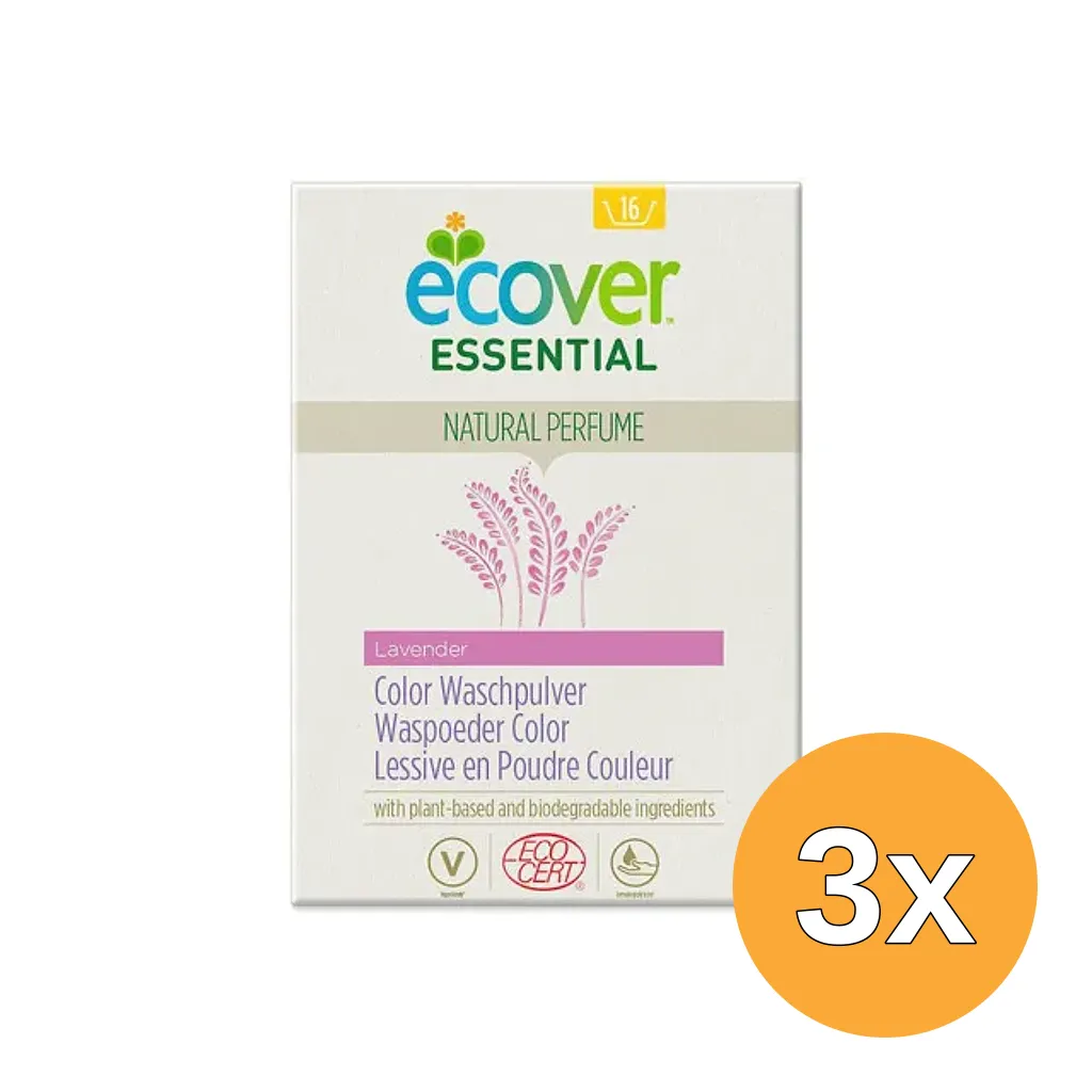 3x Ecover Essential Waspoeder Color (1200 gr)