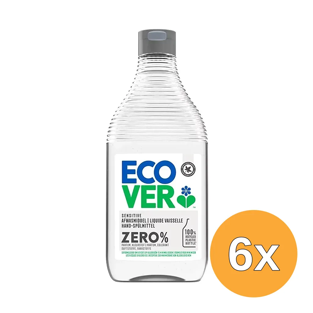 6x Ecover Afwasmiddel Zero (450 ml)