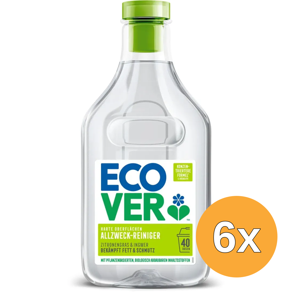6x Ecover Allesreiniger Citroengras & Gember (1000 ml)
