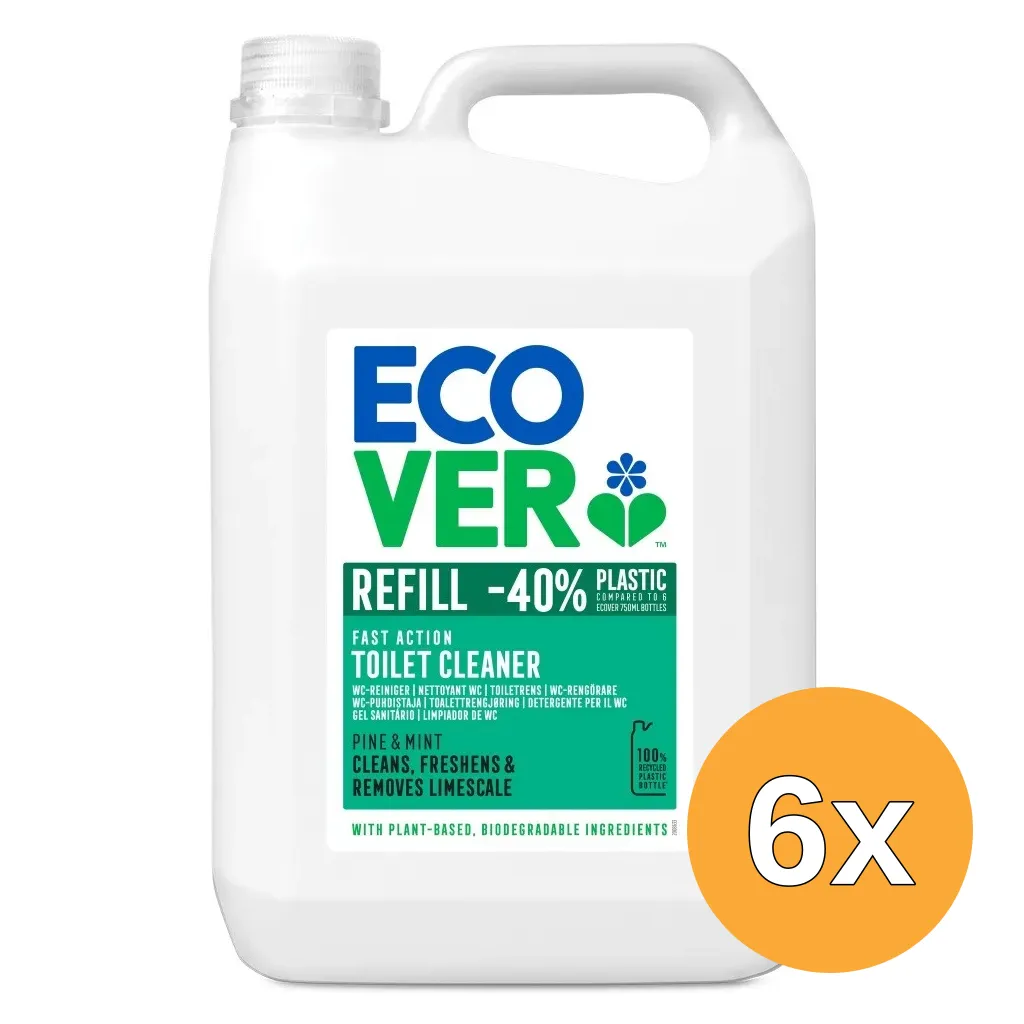 6x Ecover Wc Reiniger Den en Munt (5000 ml)