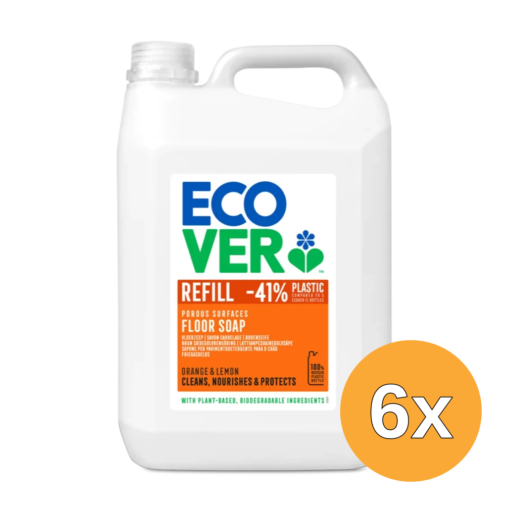 6x Ecover Vloerzeep (5000 ml)