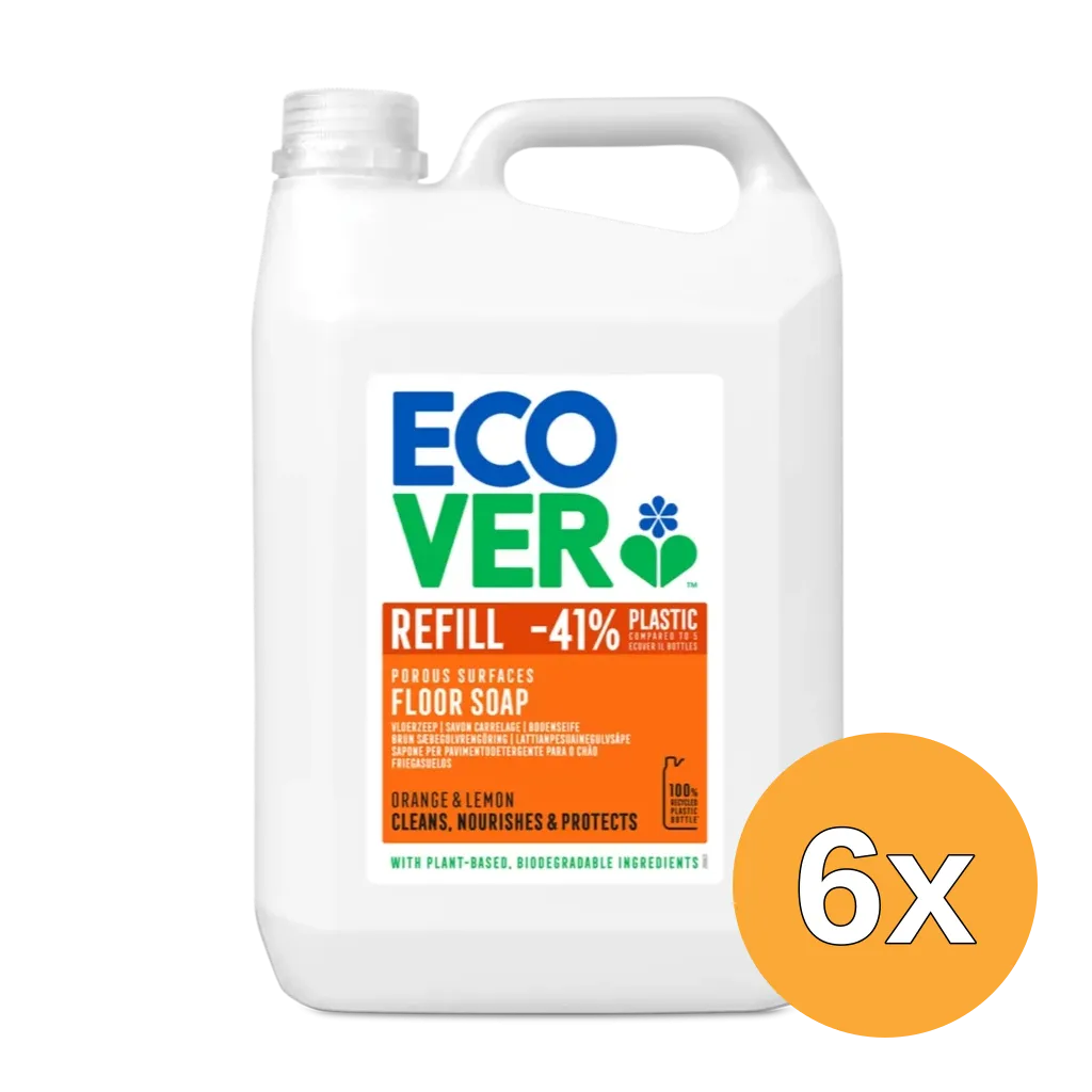 6x Ecover Vloerzeep (5000 ml)