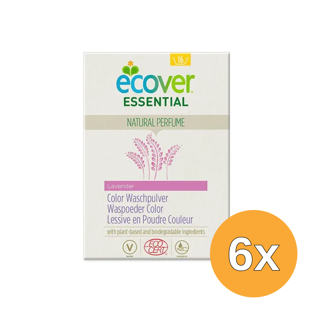 6x Ecover Essential Waspoeder Color (1200 gr)