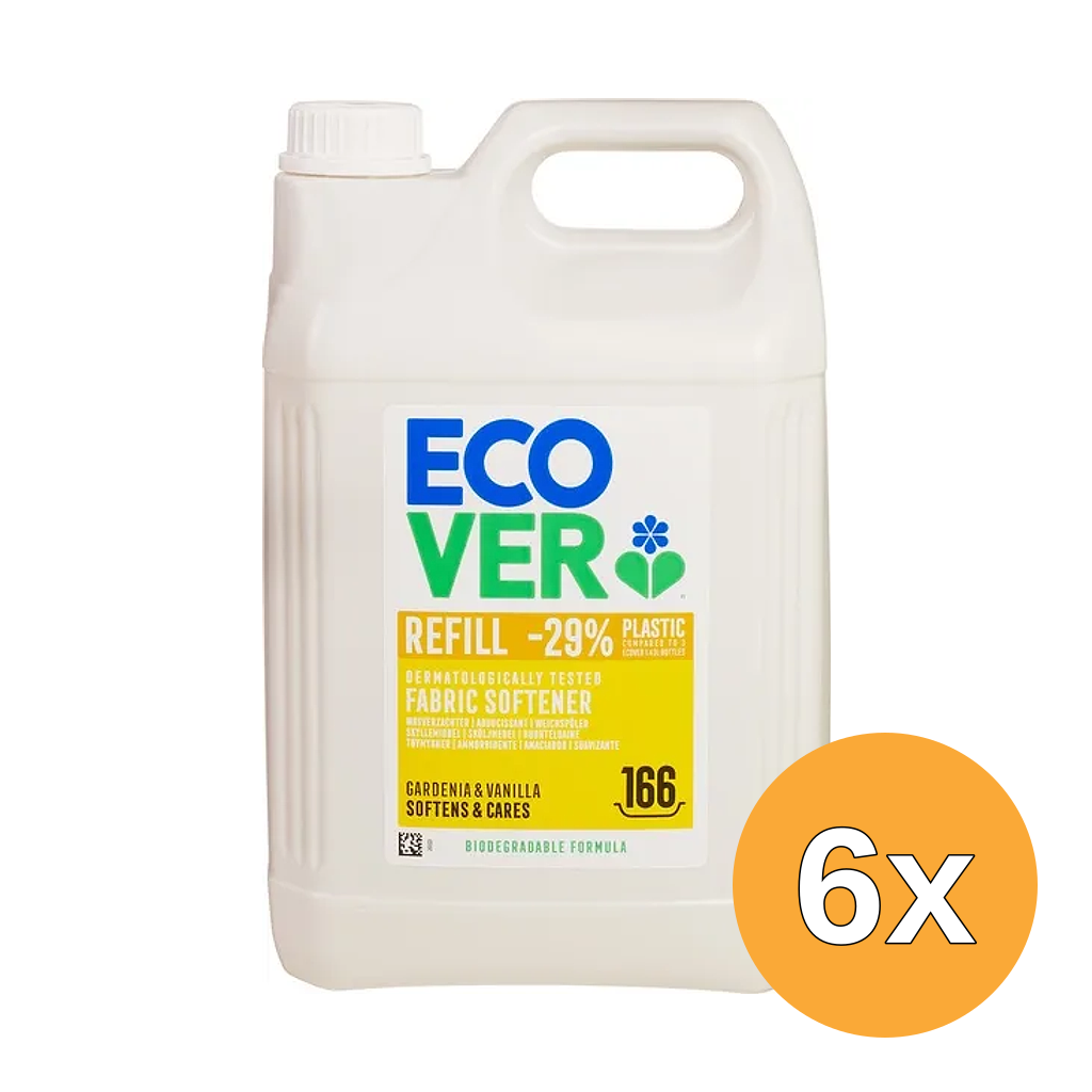 6x Ecover Wasverzachter Gardenia Vanilla (5000  ml)