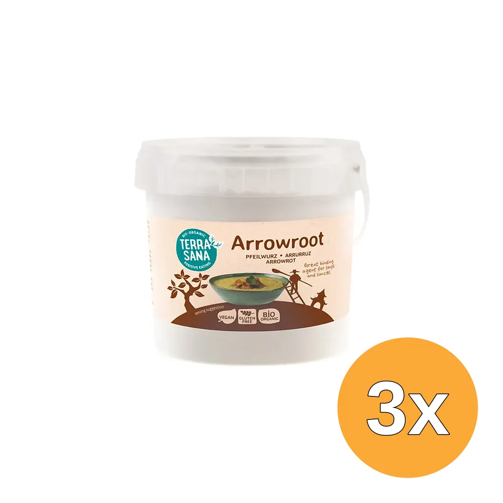 3x TerraSana Arrowroot bio (800 gr)