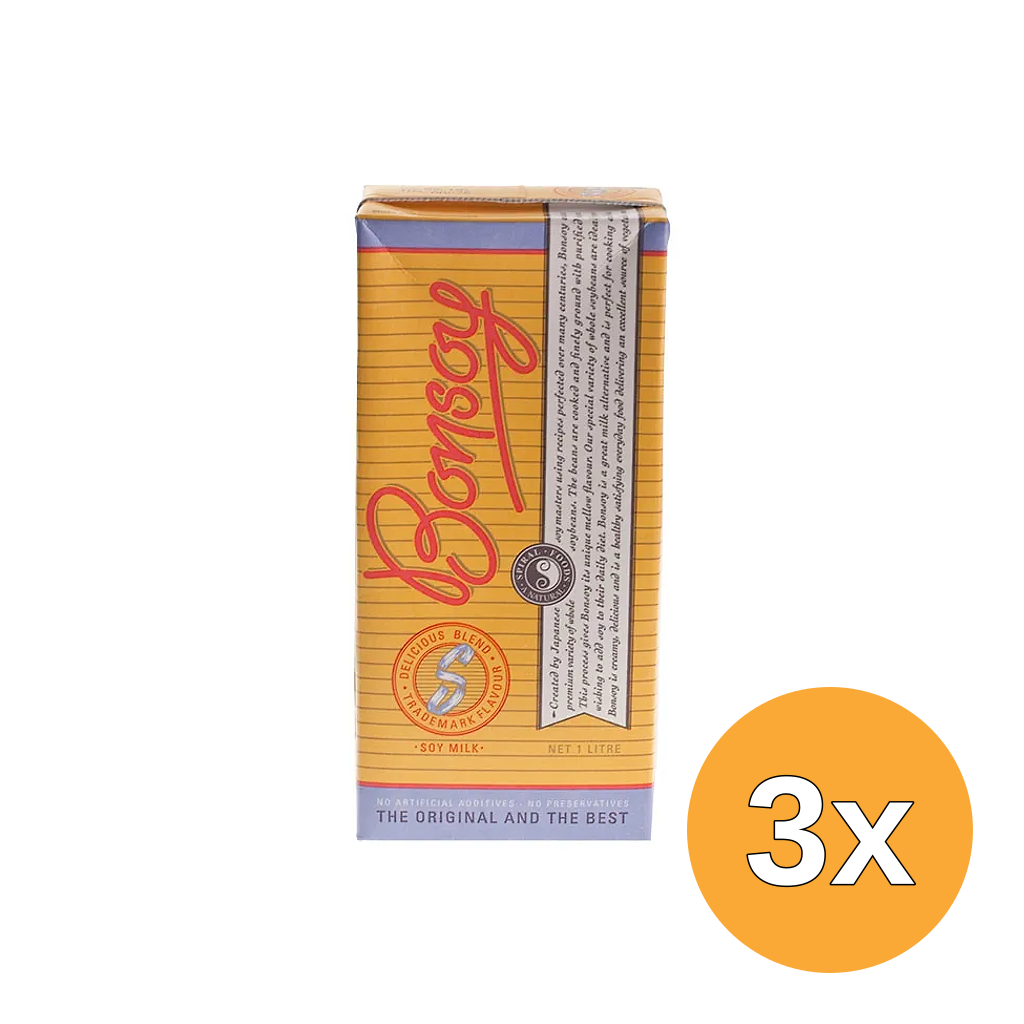 3x TerraSana Bonsoy sojadrink (1000 ml)