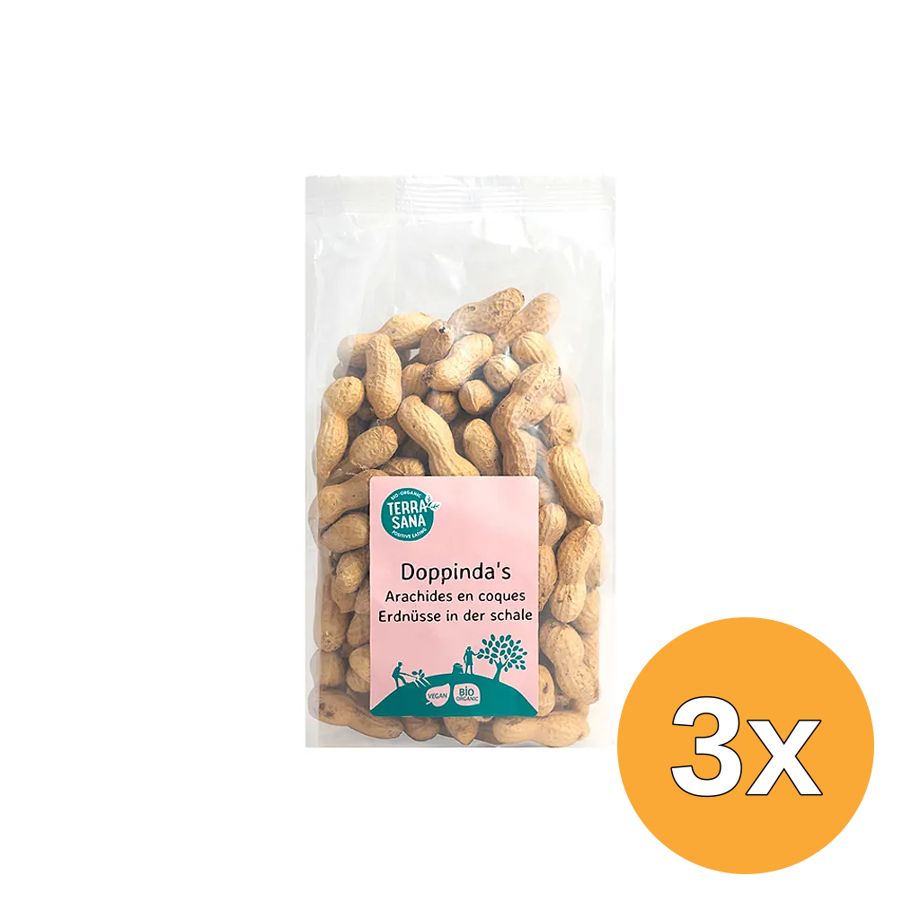 3x TerraSana Doppinda's gebrand bio (330 gr)