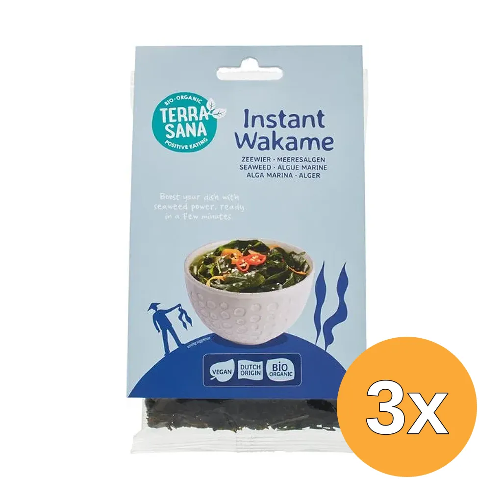 3x TerraSana Instant Wakame (50 gr)