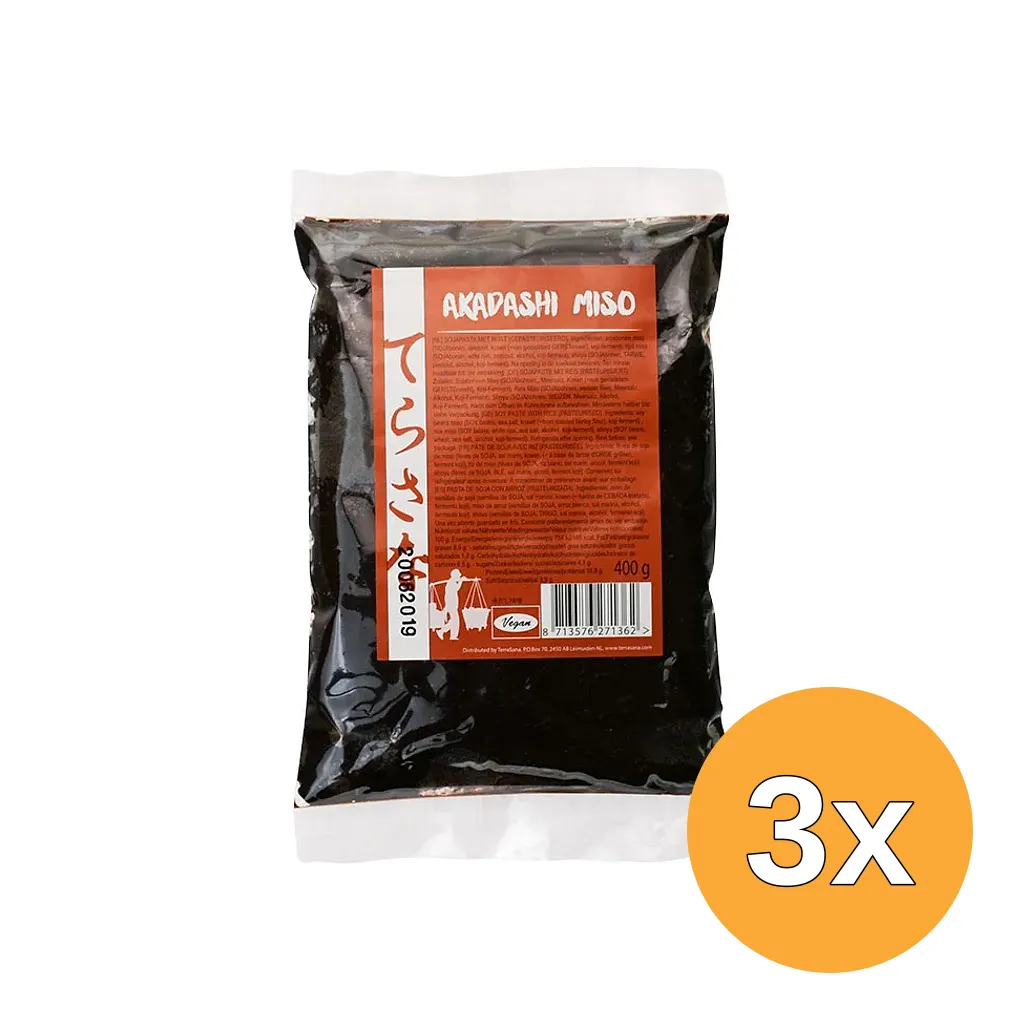 3x Terrasana Akadashi Miso (400 gr)