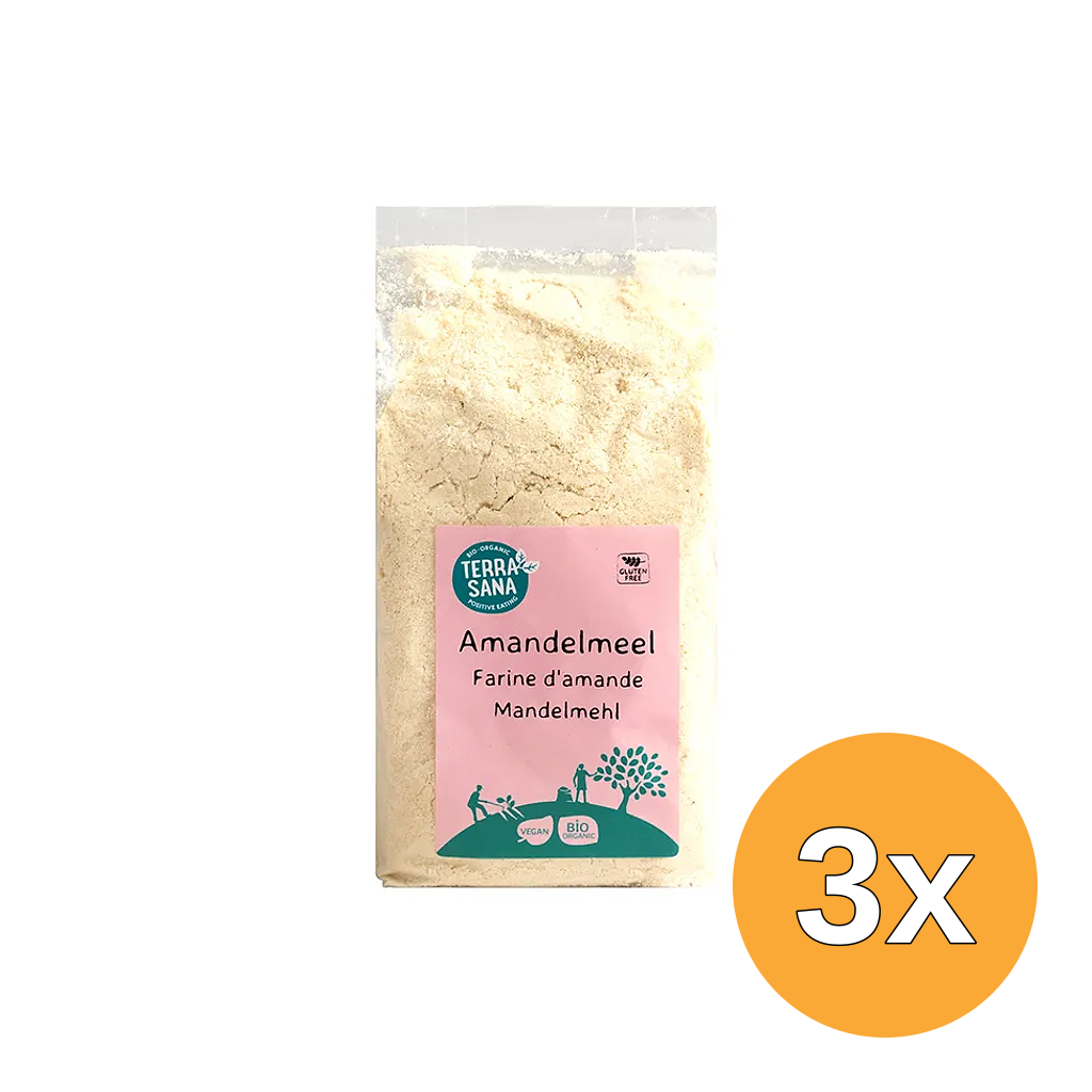 3x Terrasana Amandelmeel Bio (500 gr)