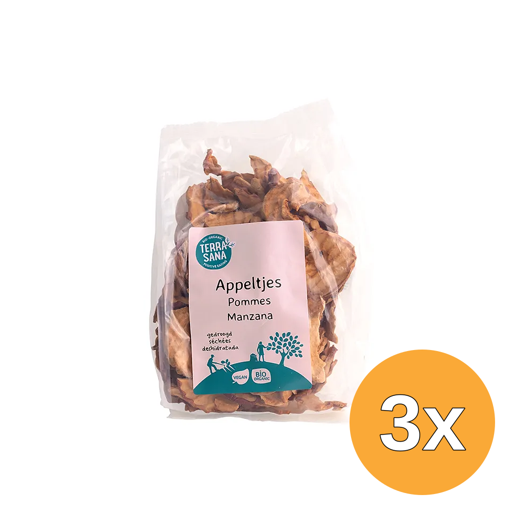 3x Terrasana Appelchips Bio (100 gr)