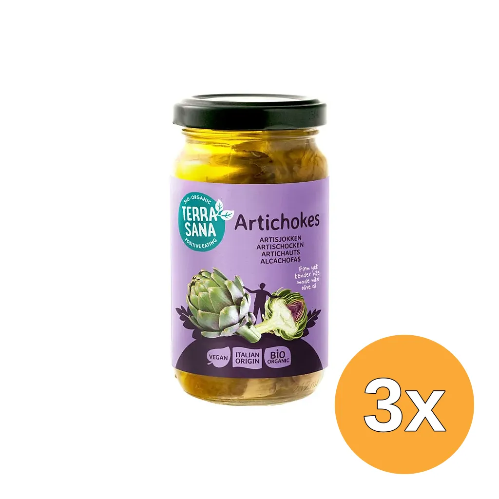 3x Terrasana Artisjokken In Olijfolie Bio (170 gr)