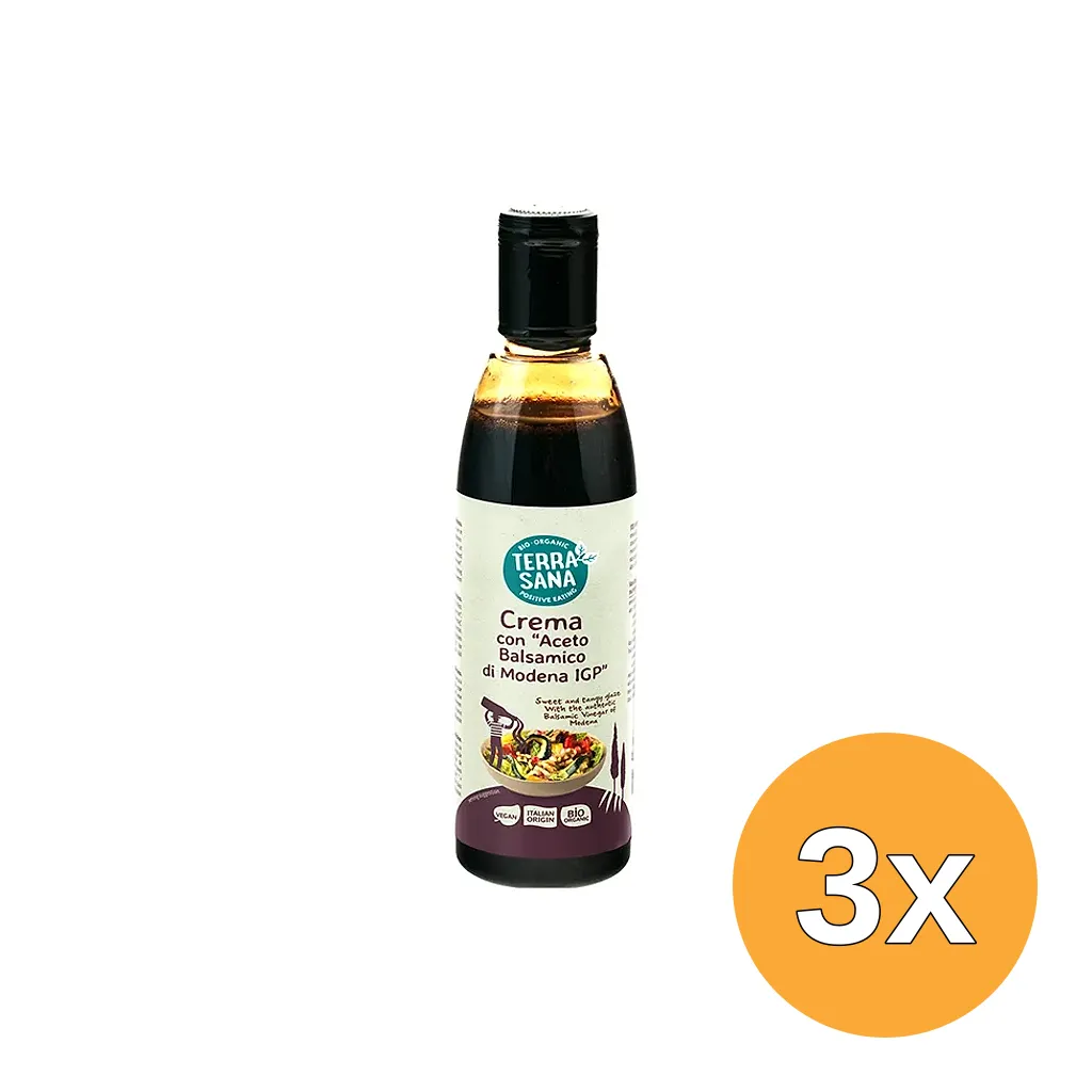 3x Terrasana Crema Balsamico Bio (250 ml)