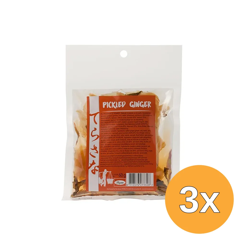 3x Terrasana Gember Pickled (60 gr)