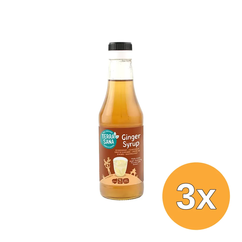 3x Terrasana Gembersiroop Bio (250 ml)