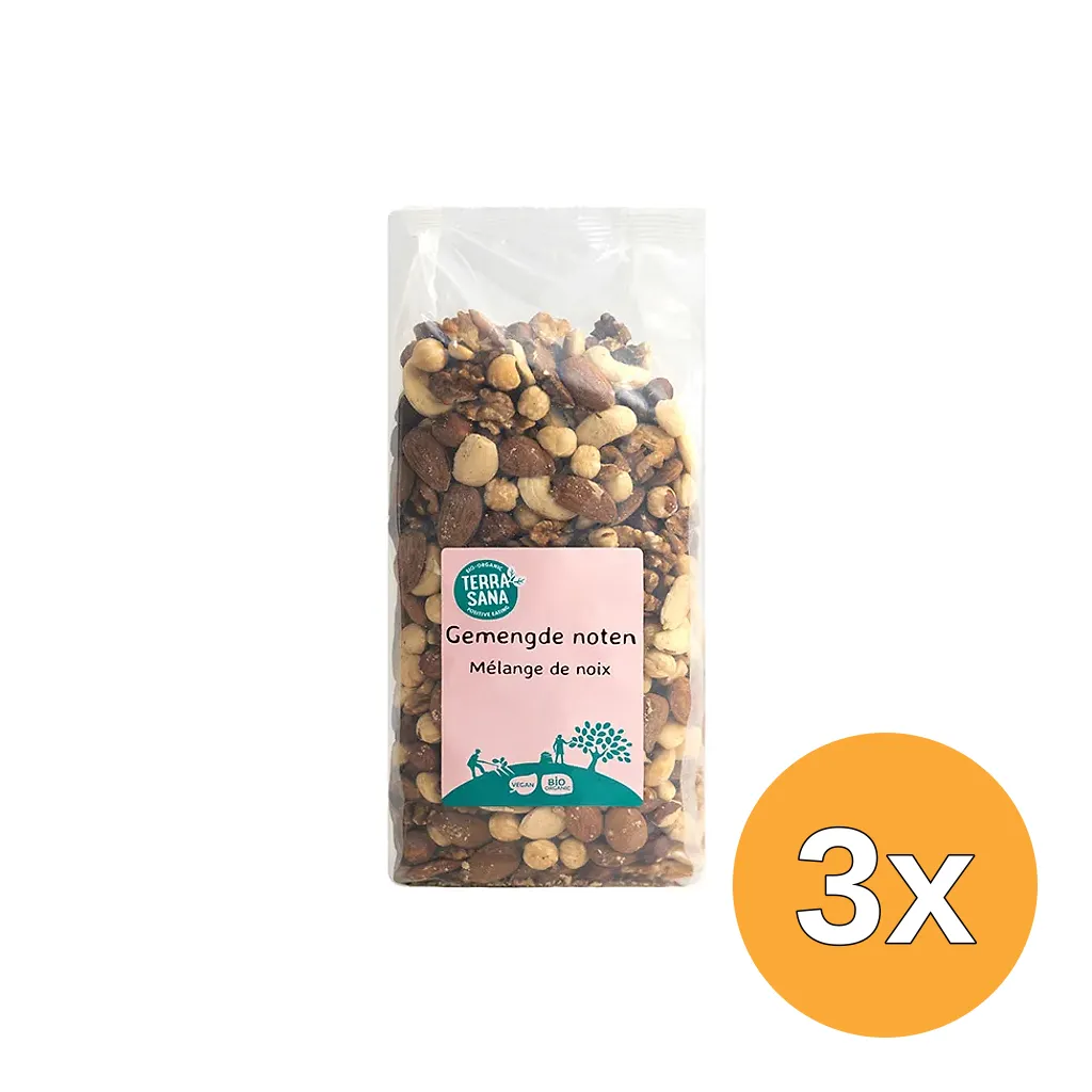 3x Terrasana Gemengde Noten Bio (750 gr)