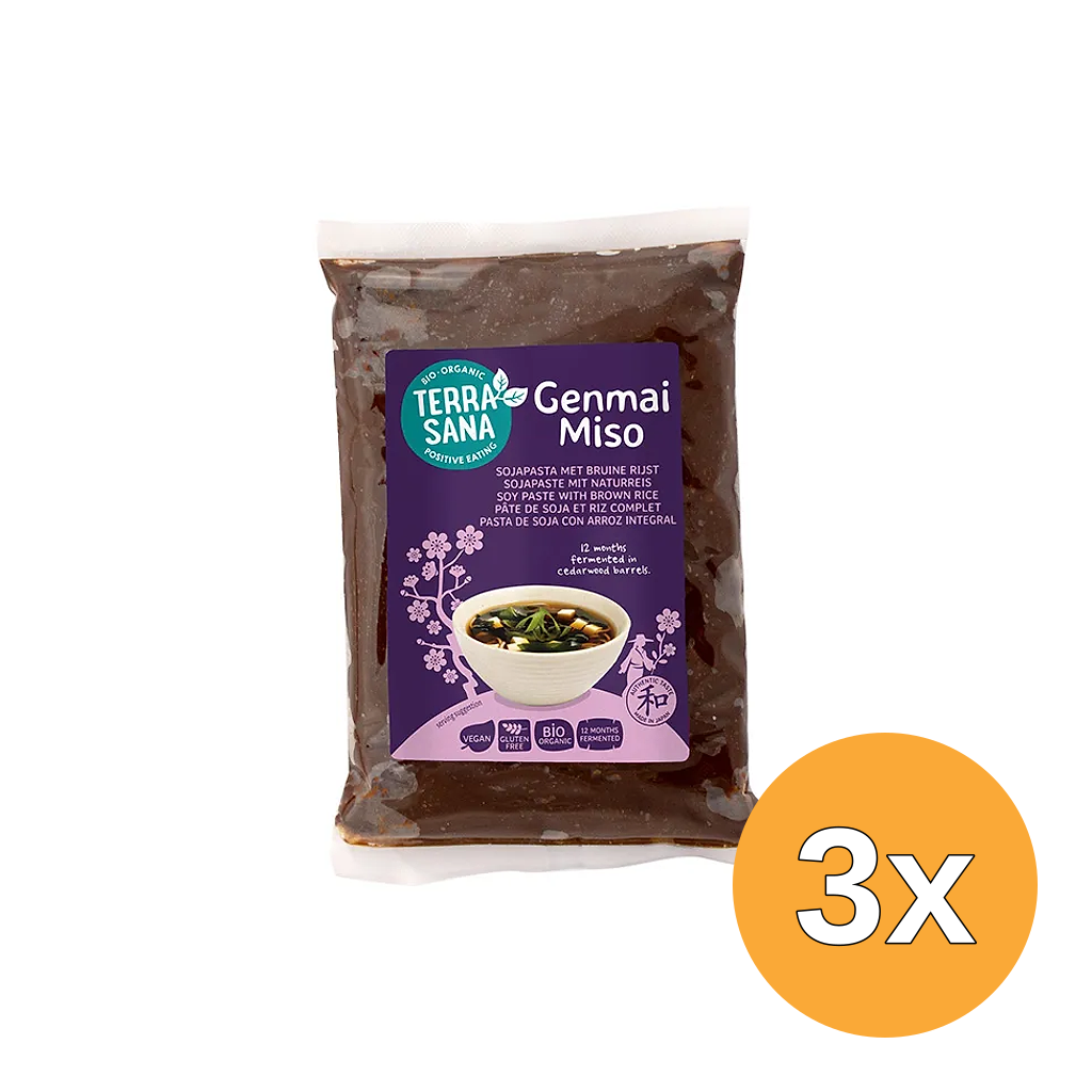 3x Terrasana Genmai Miso Eko Bio (400 gr)