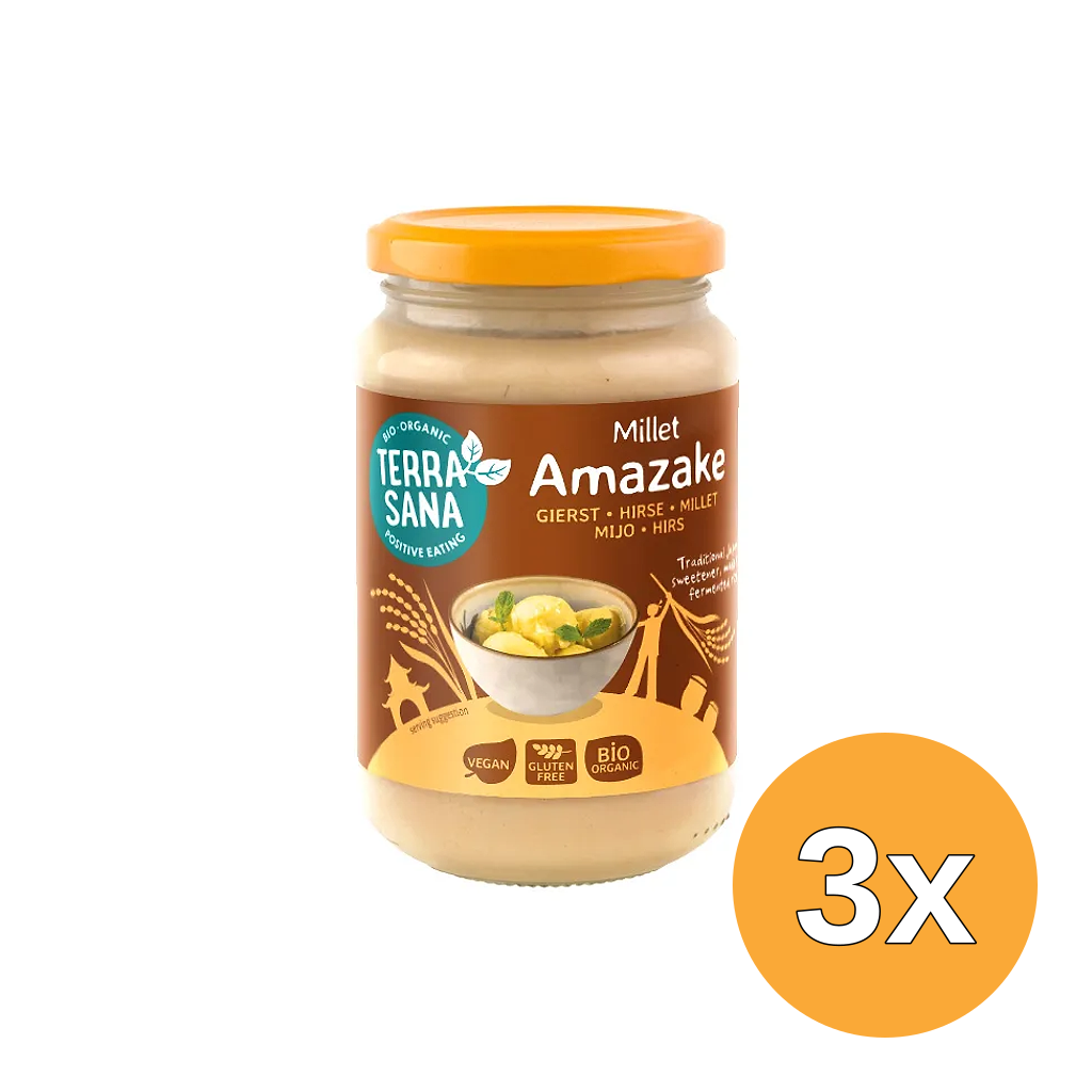 3x Terrasana Gierst Amazake Bio (370 gr)