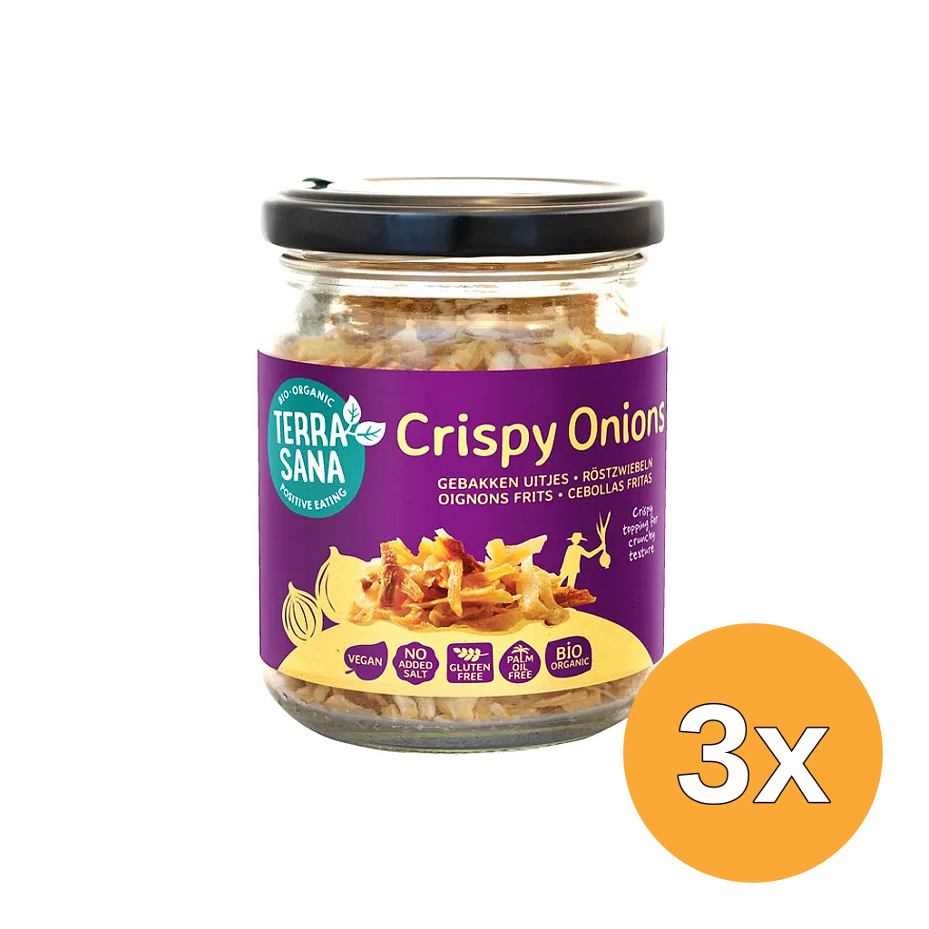 3x Terrasana Indonesische Gebakken Uitjes Bio (75 gr)