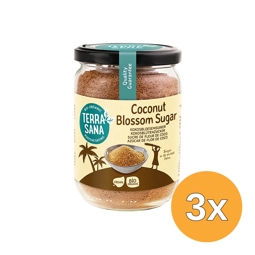 3x Terrasana Kokosbloesemsuiker Bio (275 gr)