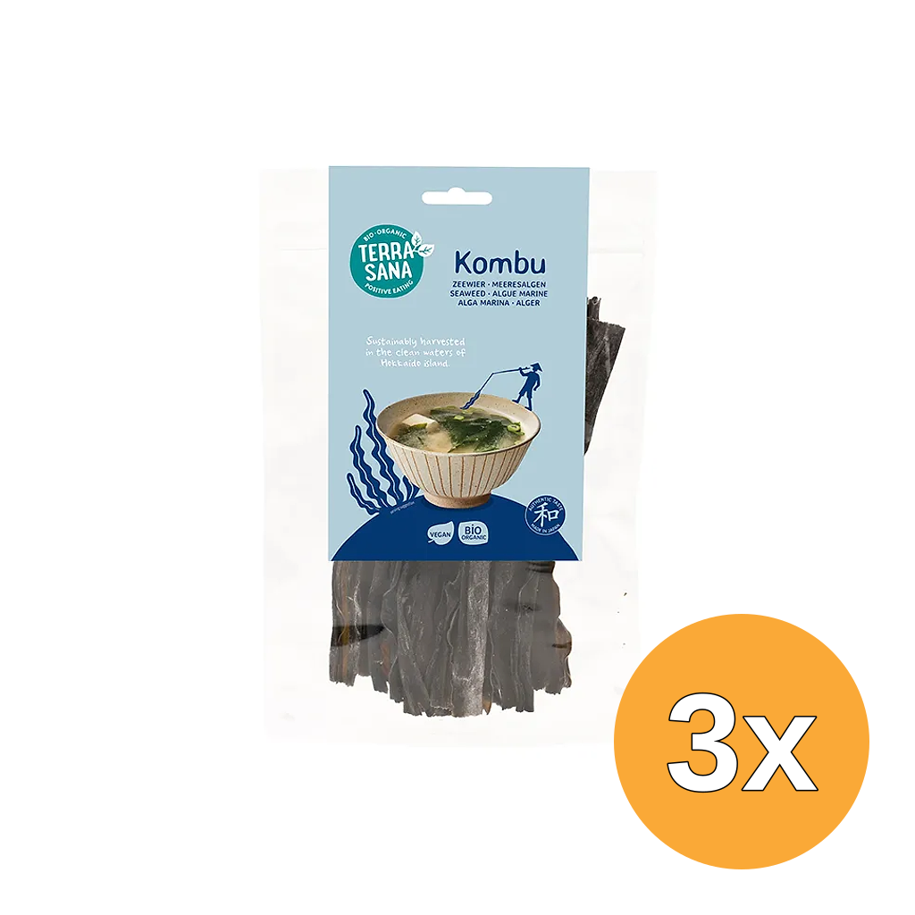 3x Terrasana Kombu Bio (50 gr)