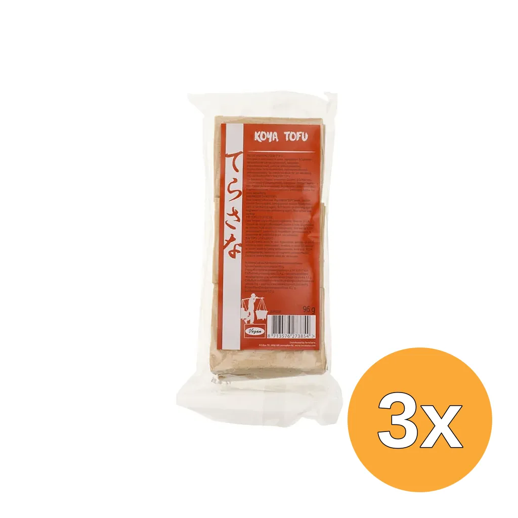 3x Terrasana Koya Tofu Gevriesdroogd (96 gr)