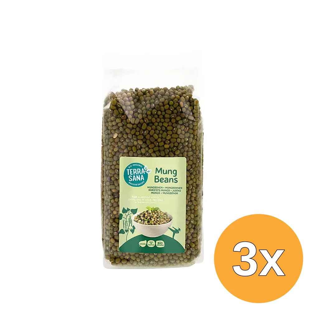 3x Terrasana Mungbonengroen Bio (400 gr)