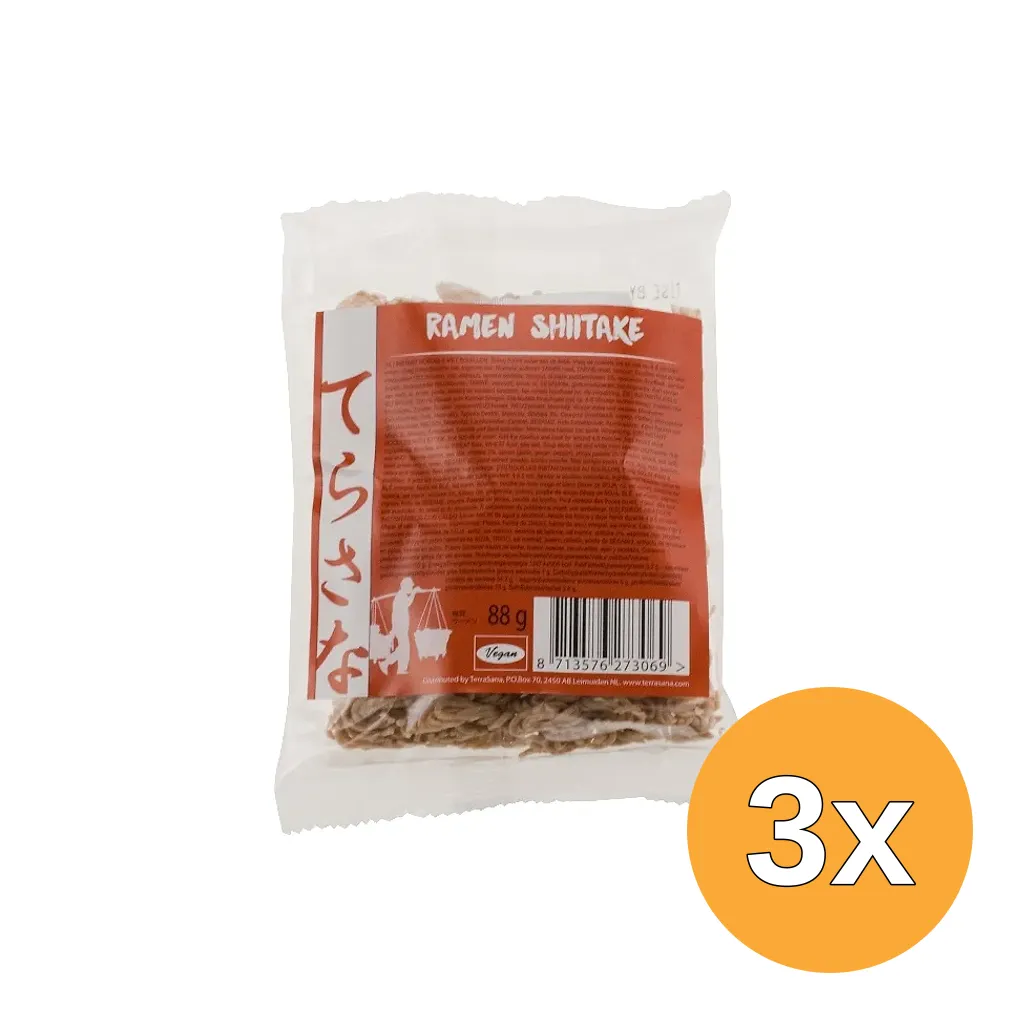 3x Terrasana Paddenstoel Noodles (88 gr)