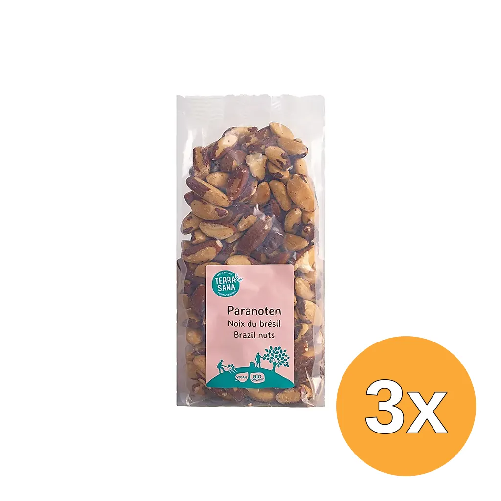 3x Terrasana Paranoten Zonder Zout Bio (800 gr)