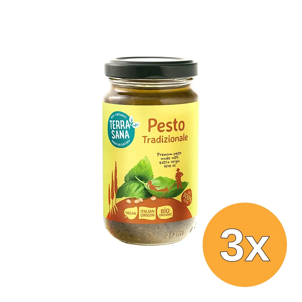 3x Terrasana Pesto Traditionale Bio (180 gr)