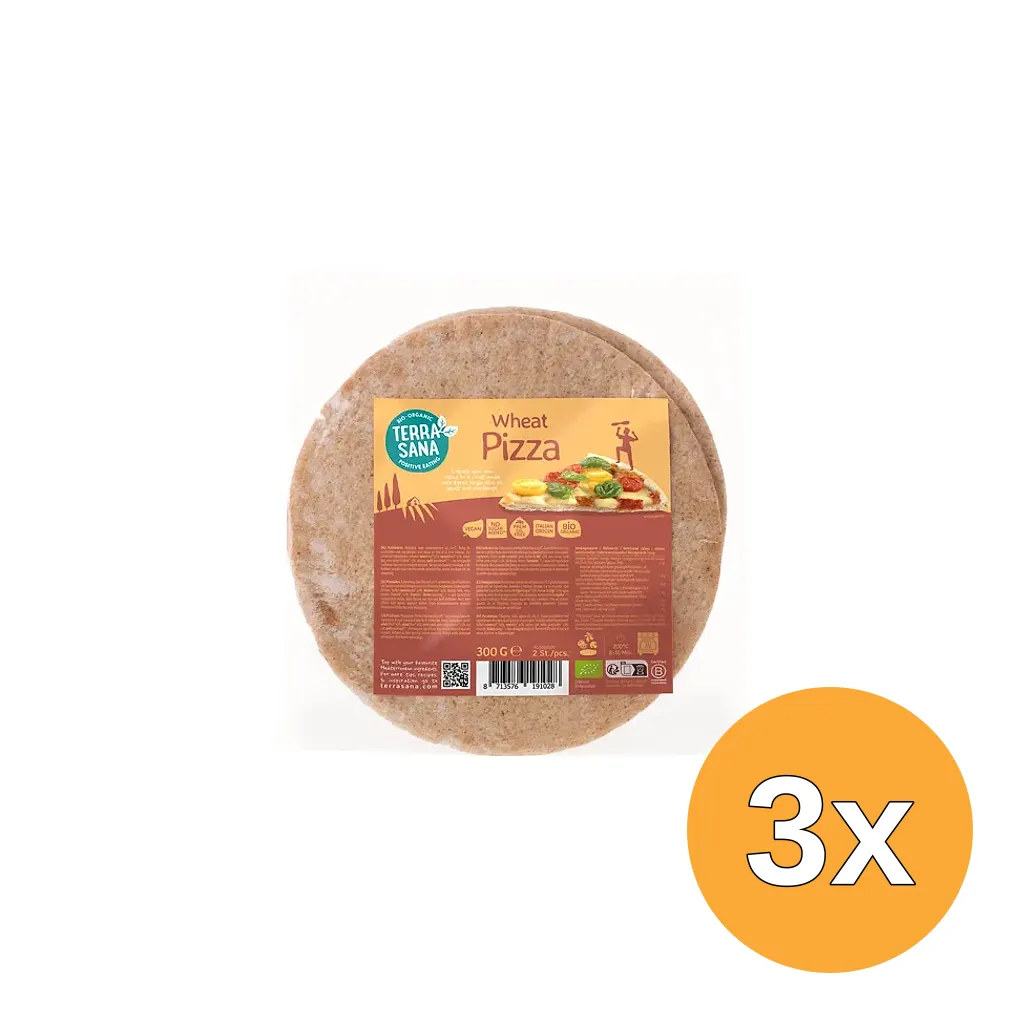 3x Terrasana Pizzabodem Bio (2 stuks)