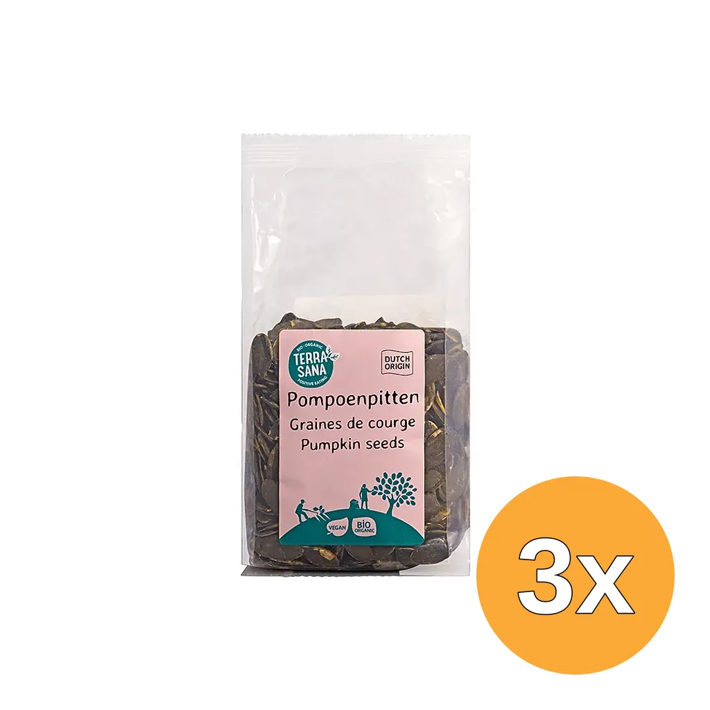 3x Terrasana Pompoenpitten Bio (250 gr)