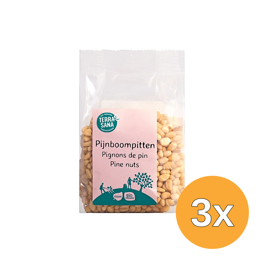 3x Terrasana Raw Pijnboompitten Bio (150 gr)