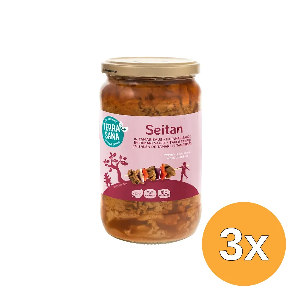 3x Terrasana Seitan In Tamarisaus Bio (700 gr)