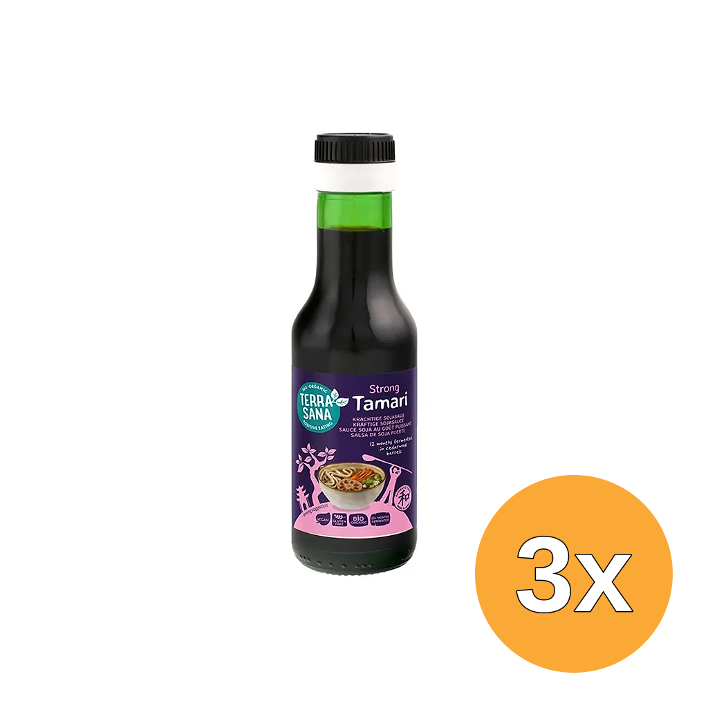 3x Terrasana Tamari Japans Bio (125 ml)